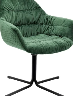 Online KARE Design Krzesło obrotowe Colmar 66x79 cm zielone - KARE