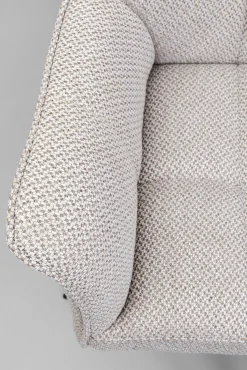 Clearance KARE Design Krzesło obrotowe z podłokietnikami tapicerowane szare nogi czarne 65x85 cm - KARE