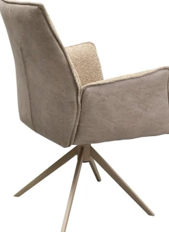 New KARE Design Krzesło obrotowe z podłokietnikami Liverpool greige - KARE