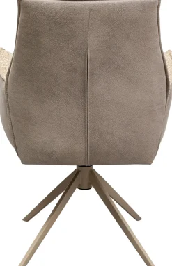 New KARE Design Krzesło obrotowe z podłokietnikami Liverpool greige - KARE