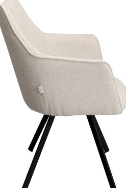 Sale KARE Design Krzesło obrotowe z podłokietnikami Modino kremowe - KARE