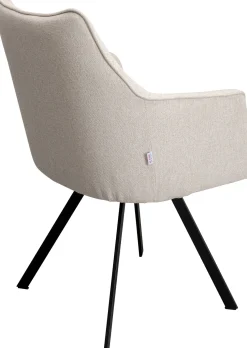 Sale KARE Design Krzesło obrotowe z podłokietnikami Modino kremowe - KARE