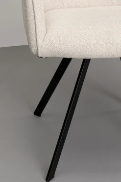 Sale KARE Design Krzesło obrotowe z podłokietnikami Modino kremowe - KARE