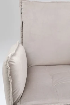 New KARE Design Krzesło obrotowe z podłokietnikami Chelsea 65x90 cm szare - KARE