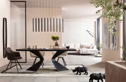 Best KARE Design Krzesło obrotowe z podłokietnikami Coco 53x84 cm kremowe - KARE