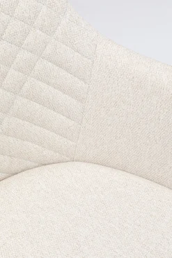 Best KARE Design Krzesło obrotowe z podłokietnikami Coco 53x84 cm kremowe - KARE