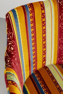 Fashion KARE Design Krzesło obrotowe z podłokietnikami kolorowe z czarnymi nogami 62x83 cm - KARE