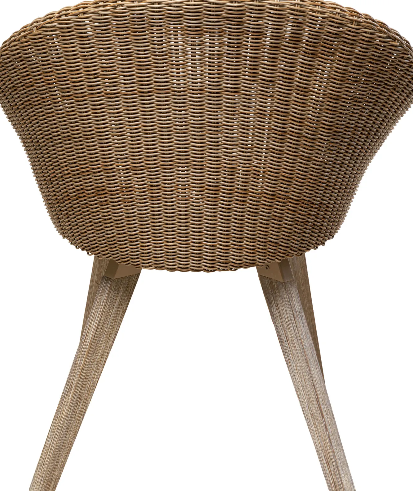 Hot KARE Design Krzesło ogrodowe naturalne rattanowe nogi drewniane akacjowe 63x81 cm - KARE