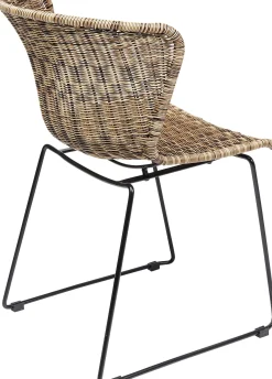 New KARE Design Krzesło ogrodowe Sansibar 53x78 cm brązowe - KARE