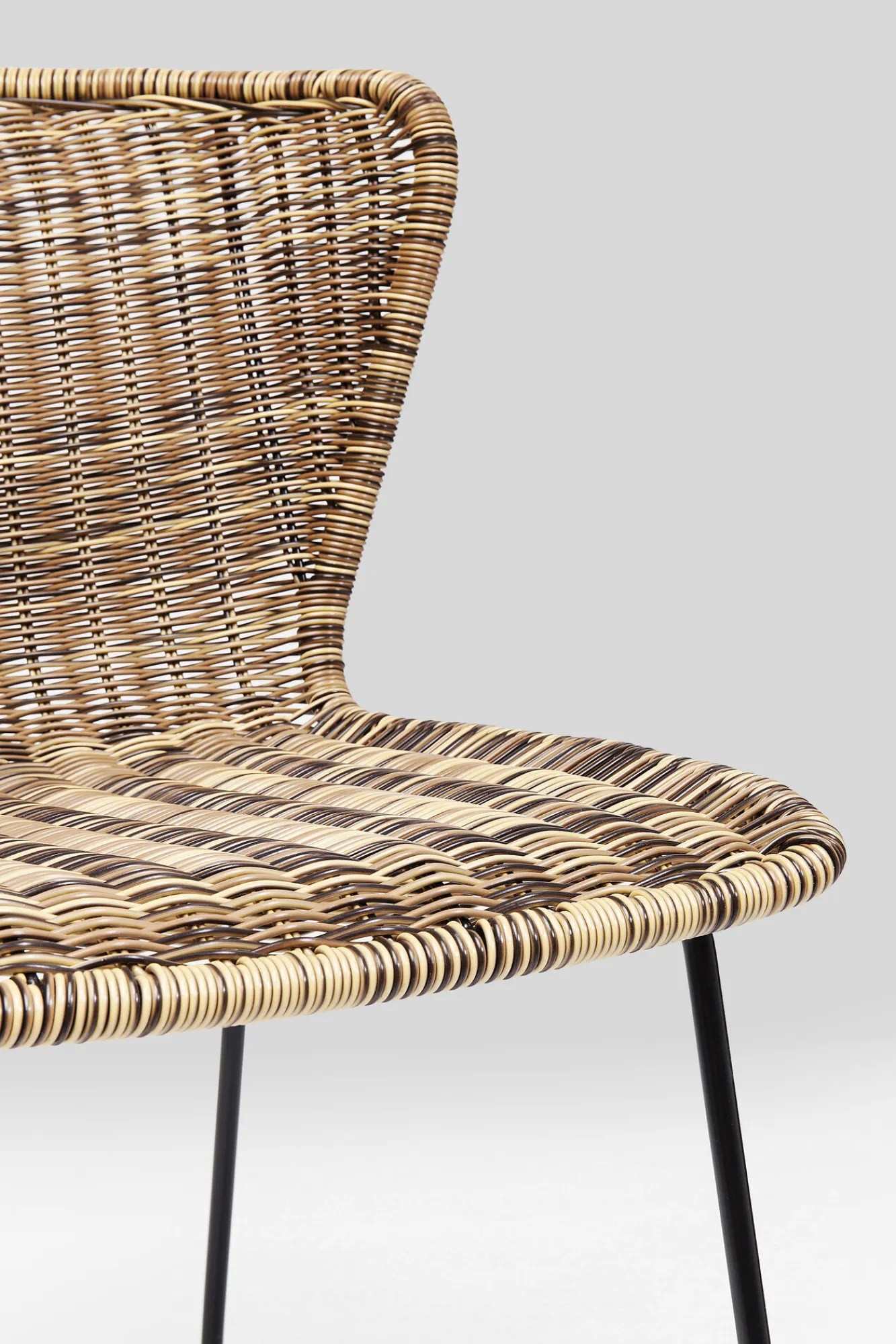 New KARE Design Krzesło ogrodowe Sansibar 53x78 cm brązowe - KARE