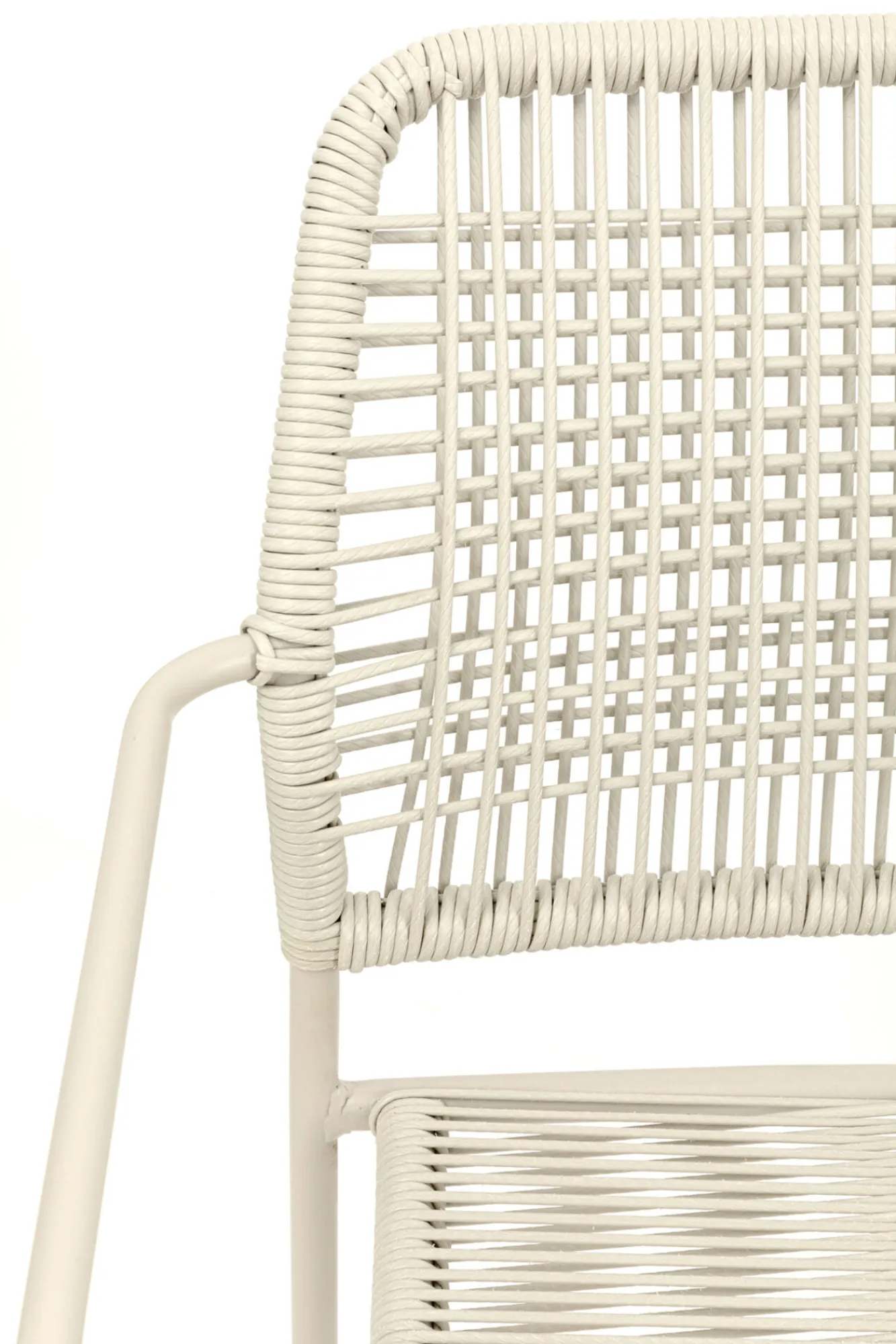 Online KARE Design Krzesło ogrodowe z podłokietnikami w kolorze szarym ażurowe 54x85 cm - KARE