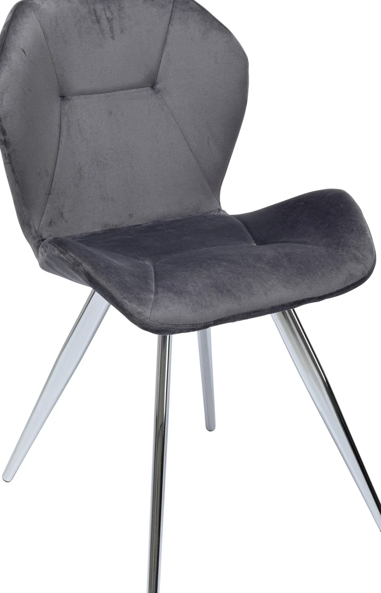 Discount KARE Design Krzesło Viva Chrome 52x82 cm szare - KARE