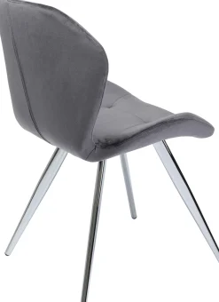 Discount KARE Design Krzesło Viva Chrome 52x82 cm szare - KARE