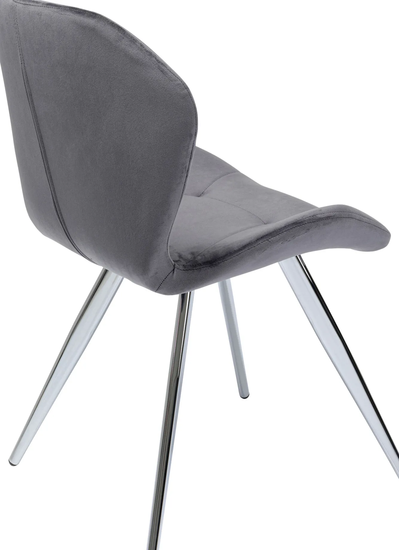 Discount KARE Design Krzesło Viva Chrome 52x82 cm szare - KARE