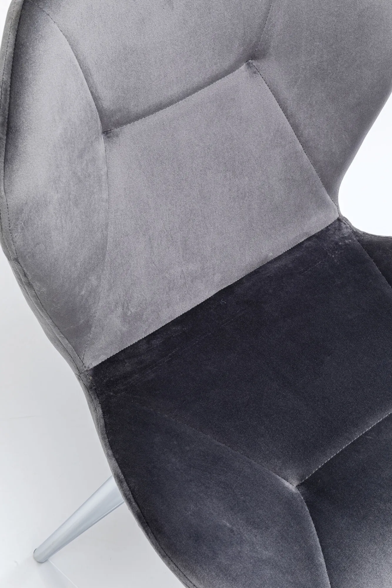 Discount KARE Design Krzesło Viva Chrome 52x82 cm szare - KARE