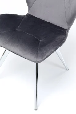 Discount KARE Design Krzesło Viva Chrome 52x82 cm szare - KARE