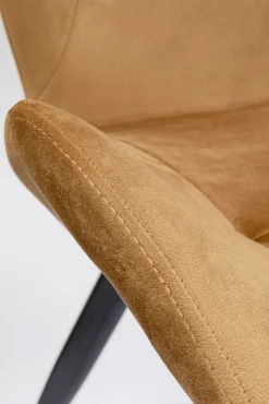 Clearance KARE Design Krzesło Viva 50x82 cm kolor curry - nogi czarne - KARE