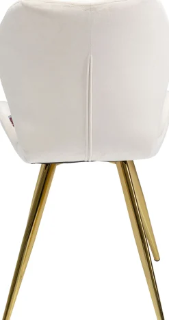 Hot KARE Design Krzesło Viva 50x82 cm kremowe - nogi złote - KARE