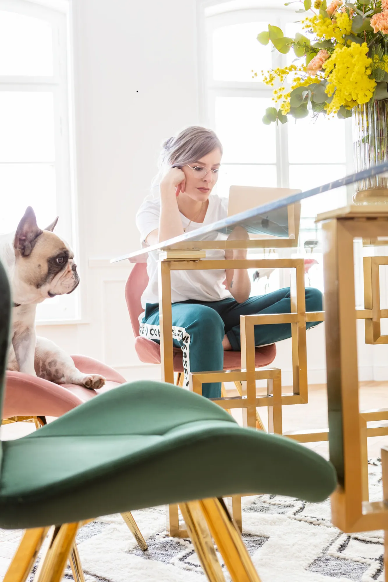 Best KARE Design Krzesło Viva 52x82 cm zielone - KARE