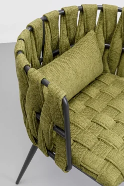 Best KARE Design Krzesło w kolorze ciemnozielonym rama czarna stalowa 55x75 cm - KARE