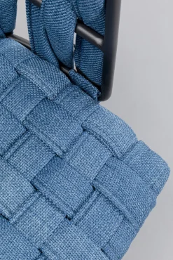 Online KARE Design Krzesło w kolorze niebieskim rama czarna stalowa 55x75 cm - KARE