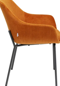 Online KARE Design Krzesło z podłokietnikami Avignon 59x80 cm pomarańczowe - KARE