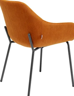 Online KARE Design Krzesło z podłokietnikami Avignon 59x80 cm pomarańczowe - KARE