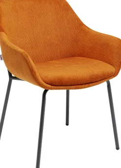 Online KARE Design Krzesło z podłokietnikami Avignon 59x80 cm pomarańczowe - KARE