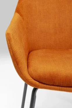 Online KARE Design Krzesło z podłokietnikami Avignon 59x80 cm pomarańczowe - KARE