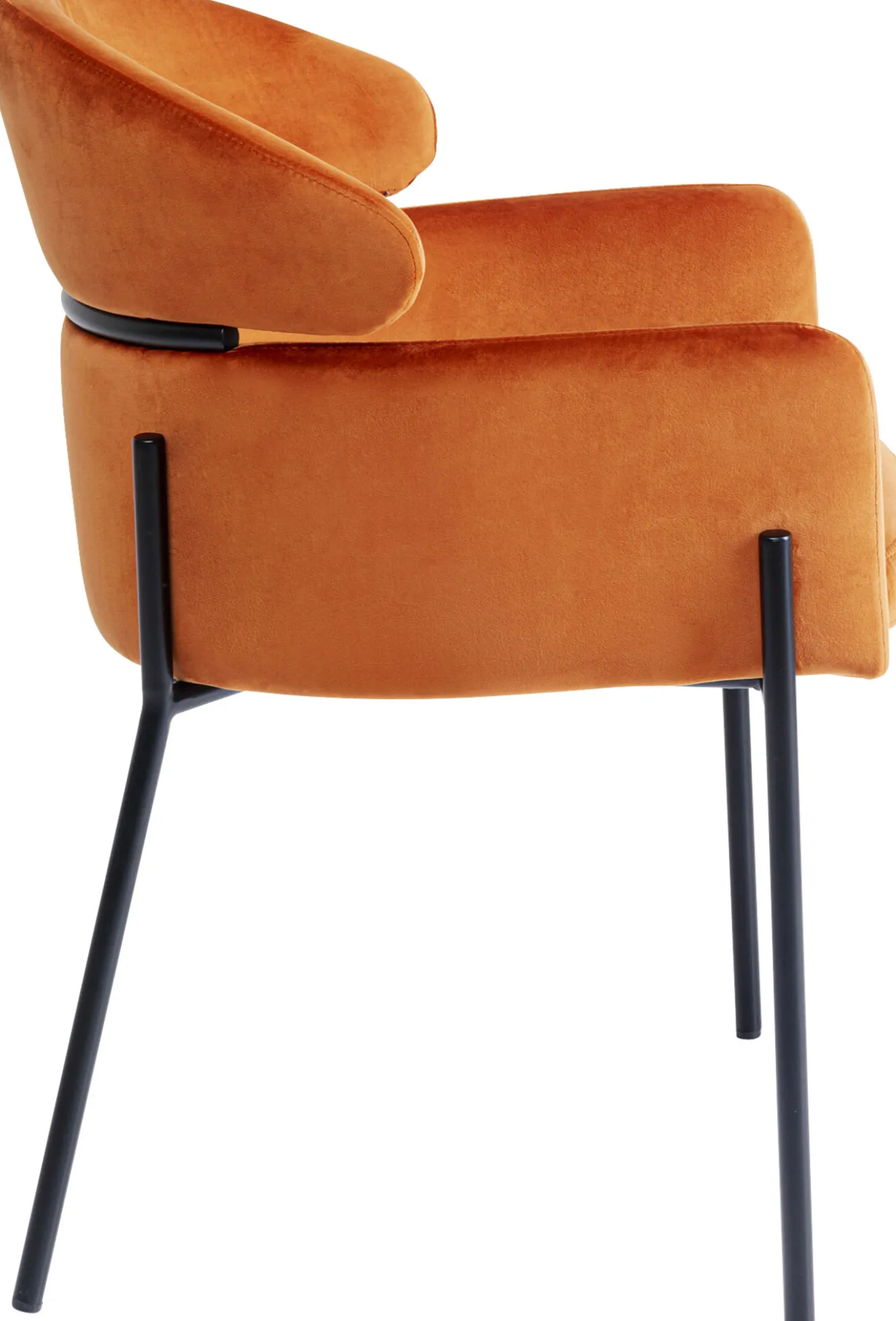 Hot KARE Design Krzesło z podłokietnikami Alexia 61x78 cm pomarańczowe - KARE