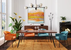 Hot KARE Design Krzesło z podłokietnikami Alexia 61x78 cm pomarańczowe - KARE