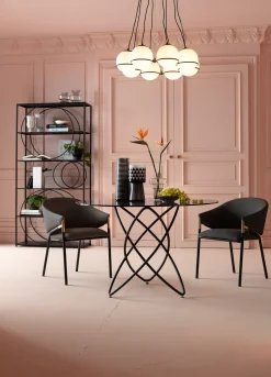 Best KARE Design Krzesło z podłokietnikami Boulevard 57x79 cm szare - KARE