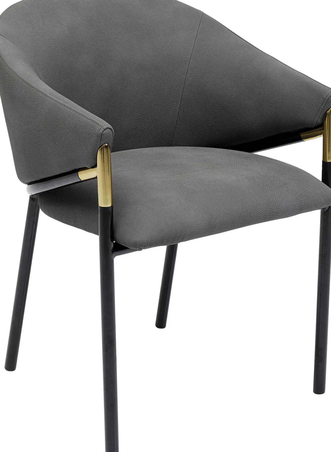 Best KARE Design Krzesło z podłokietnikami Boulevard 57x79 cm szare - KARE