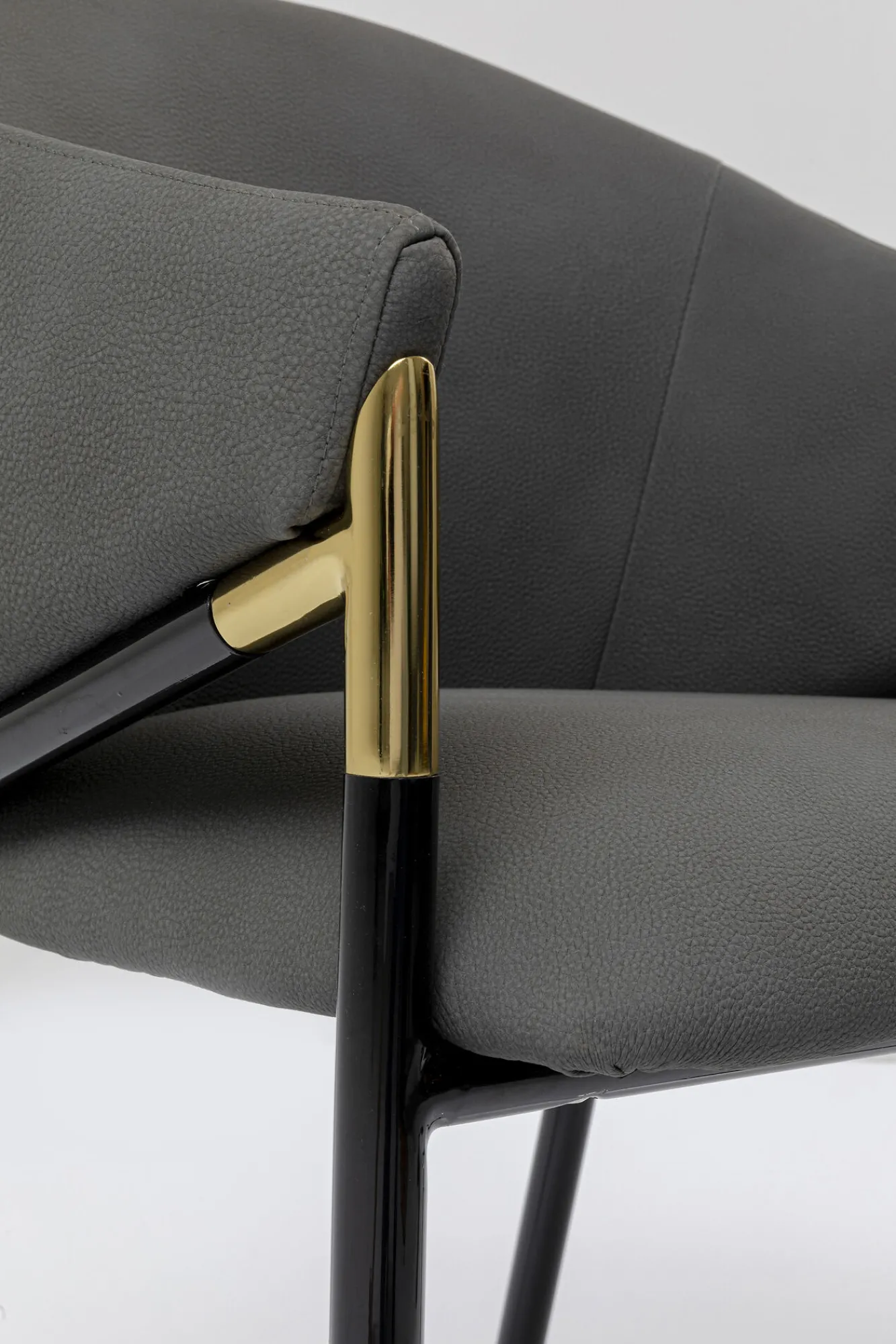 Best KARE Design Krzesło z podłokietnikami Boulevard 57x79 cm szare - KARE