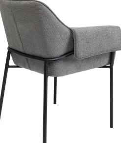 New KARE Design Krzesło z podłokietnikami Bess 70x85 cm szare - KARE