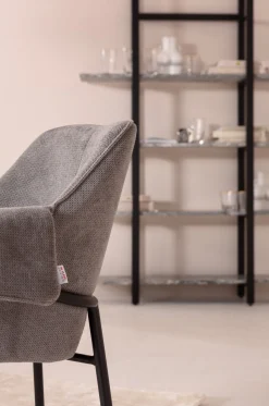 New KARE Design Krzesło z podłokietnikami Bess 70x85 cm szare - KARE