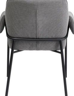 New KARE Design Krzesło z podłokietnikami Bess 70x85 cm szare - KARE