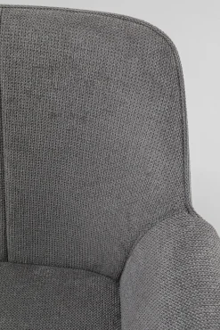 New KARE Design Krzesło z podłokietnikami Bess 70x85 cm szare - KARE