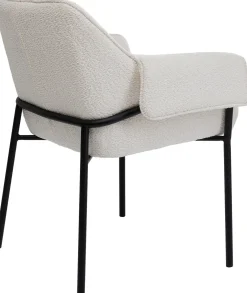 Discount KARE Design Krzesło z podłokietnikami Bess 70x85 cm kremowe - KARE