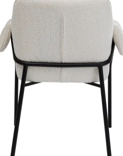 Discount KARE Design Krzesło z podłokietnikami Bess 70x85 cm kremowe - KARE