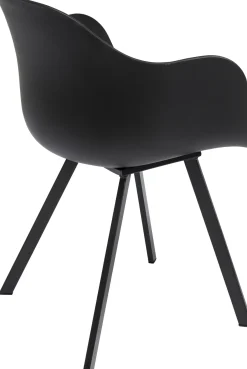 Online KARE Design Krzesło z podłokietnikami Brentwood 58x78 cm czarne ekoskóra - KARE