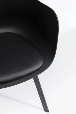 Online KARE Design Krzesło z podłokietnikami Brentwood 58x78 cm czarne ekoskóra - KARE