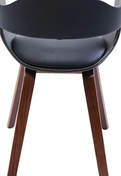 Online KARE Design Krzesło z podłokietnikami Costa 52x71 cm czarne ekoskóra - KARE