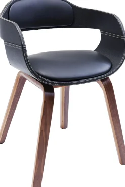 Online KARE Design Krzesło z podłokietnikami Costa 52x71 cm czarne ekoskóra - KARE