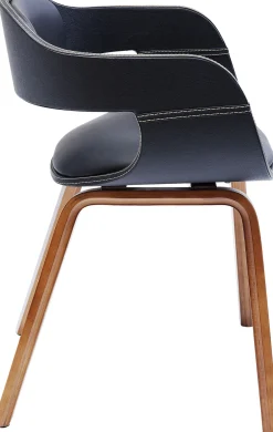 Online KARE Design Krzesło z podłokietnikami Costa 52x71 cm czarne ekoskóra - KARE