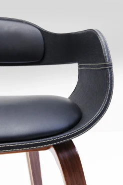 Online KARE Design Krzesło z podłokietnikami Costa 52x71 cm czarne ekoskóra - KARE