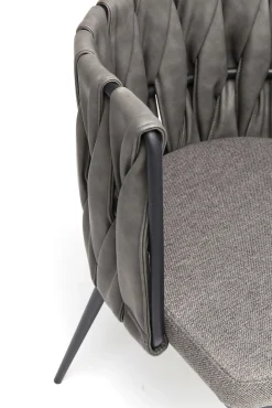 Clearance KARE Design Krzesło z podłokietnikami Cheerio 55x75 cm szare - KARE