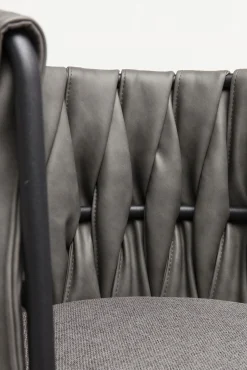 Clearance KARE Design Krzesło z podłokietnikami Cheerio 55x75 cm szare - KARE