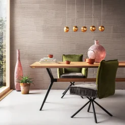 Online KARE Design Krzesło z podłokietnikami Chelsea 65x90 cm szaro-zielone - KARE