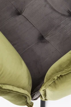 Online KARE Design Krzesło z podłokietnikami Chelsea 65x90 cm szaro-zielone - KARE